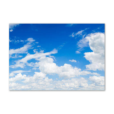 Foto glasbild Wolken am Himmel