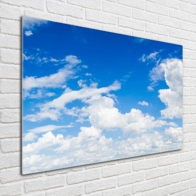 Foto glasbild Wolken am Himmel