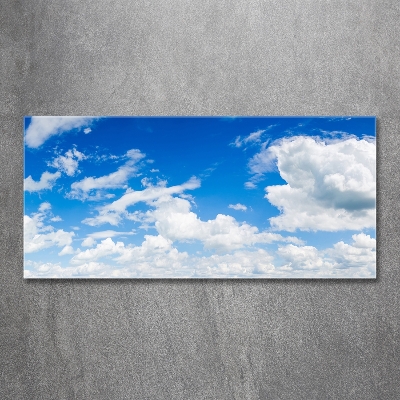 Foto glasbild Wolken am Himmel