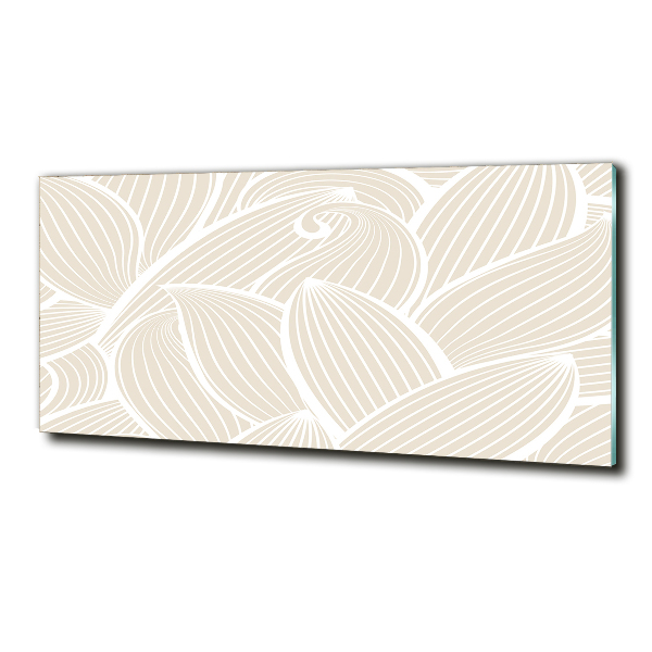 Foto glasbild Blättermuster