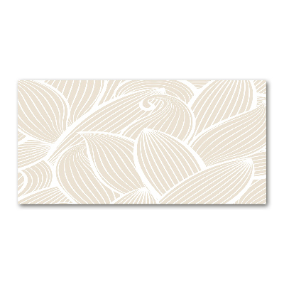 Foto glasbild Blättermuster