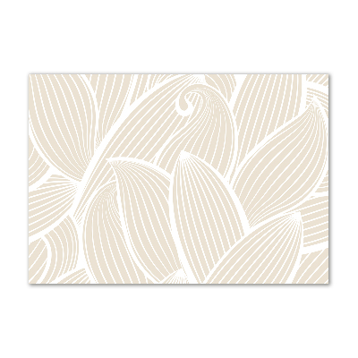 Foto glasbild Blättermuster