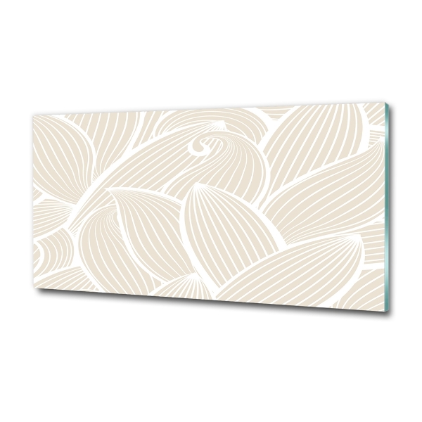 Foto glasbild Blättermuster