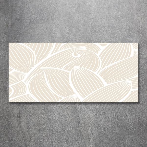 Foto glasbild Blättermuster