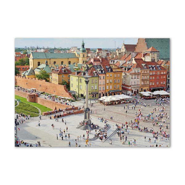 Glasbild Warschau, Polen