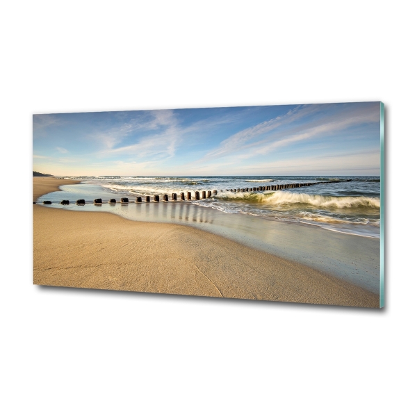 Foto glasbild Strand an der Ostsee