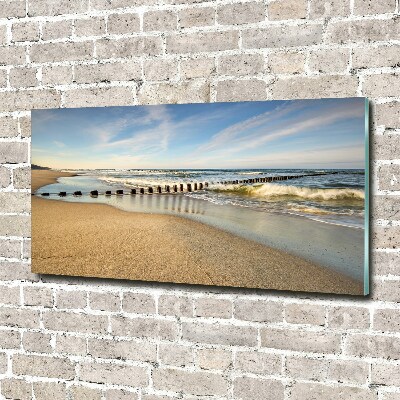 Foto glasbild Strand an der Ostsee