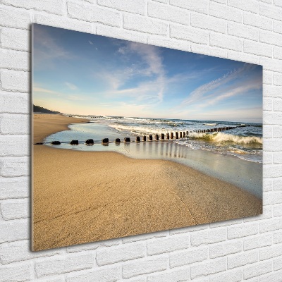 Foto glasbild Strand an der Ostsee