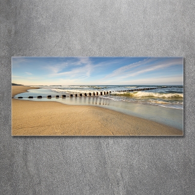 Foto glasbild Strand an der Ostsee