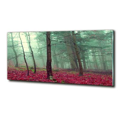 Foto glasbild Herbstblätter