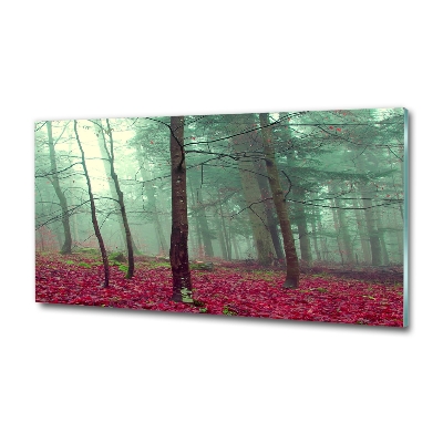 Foto glasbild Herbstblätter