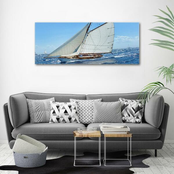 Foto glasbild Yacht