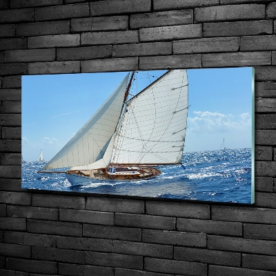 Foto glasbild Yacht