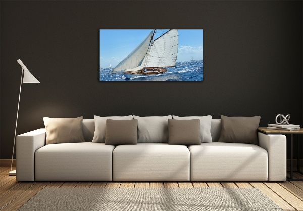 Foto glasbild Yacht