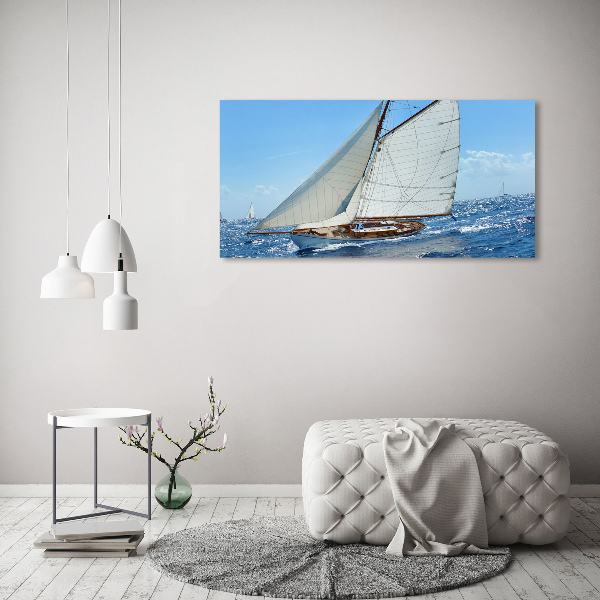 Foto glasbild Yacht