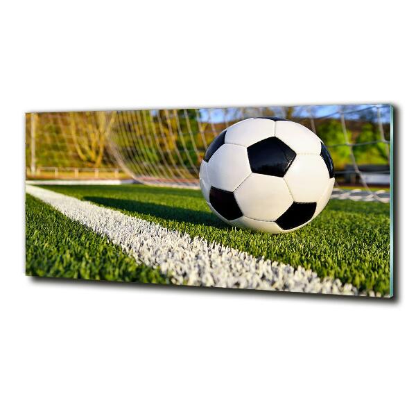 Bild auf glas Der Ball ist im Tor