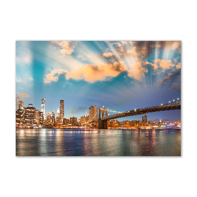 Glasbild Brooklyn Bridge