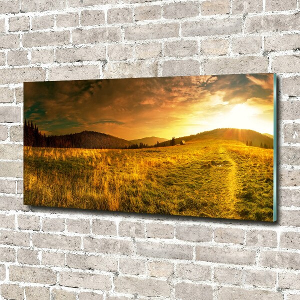 Foto glasbild Panorama der Tatra-Berge