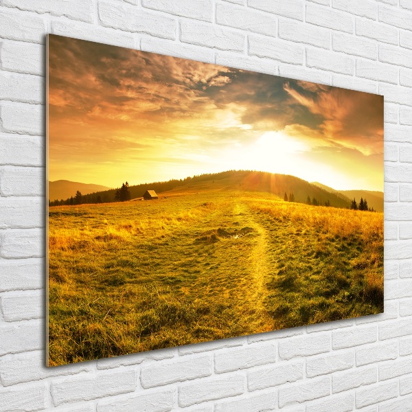 Foto glasbild Panorama der Tatra-Berge