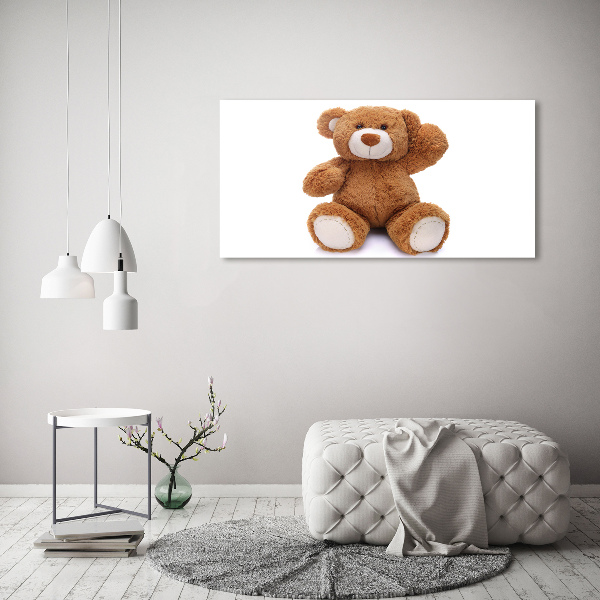 Glasbild Teddybär