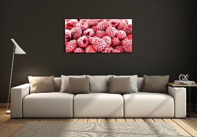 Glasbild Gefrorene Himbeeren