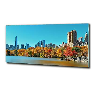 Bild auf glas New York im Herbst