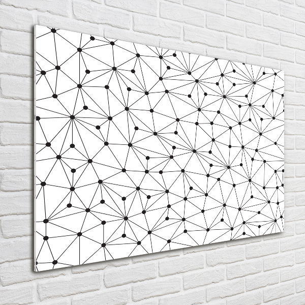 Foto glasbild Linien und Kreise