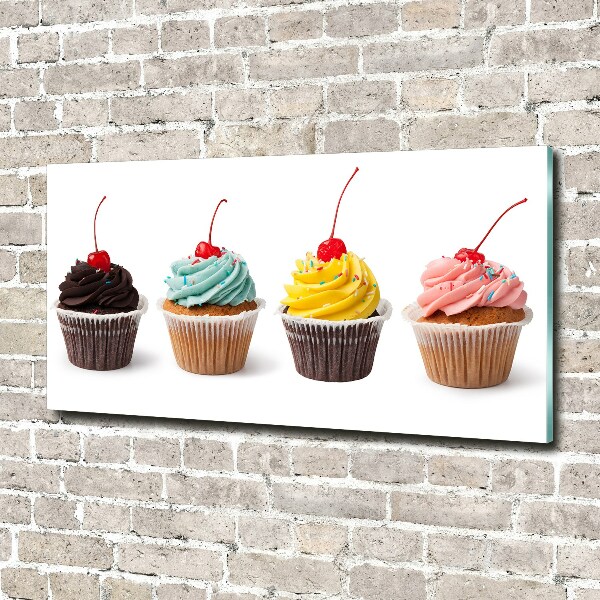 Bild auf glas Cupcakes