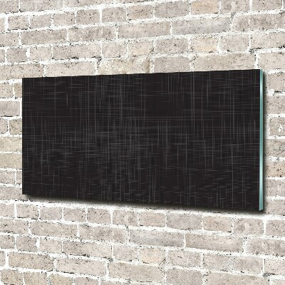 Glasbild Leinenstruktur