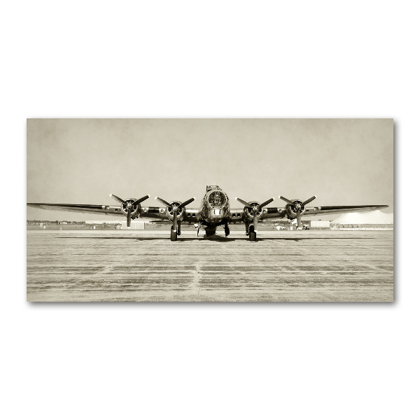 Glasbild Alter Bomber