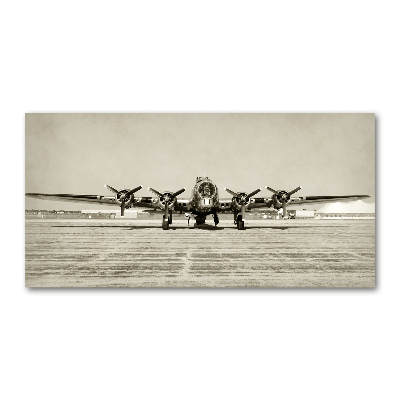 Glasbild Alter Bomber