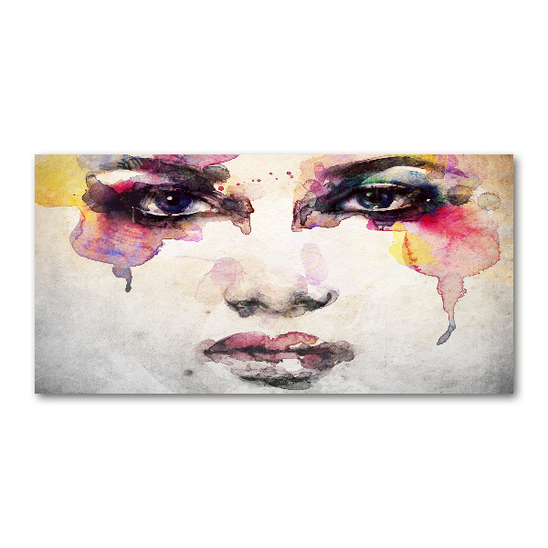 Foto glasbild Porträt einer Frau