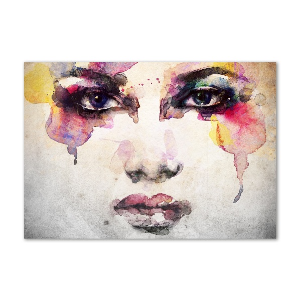 Foto glasbild Porträt einer Frau