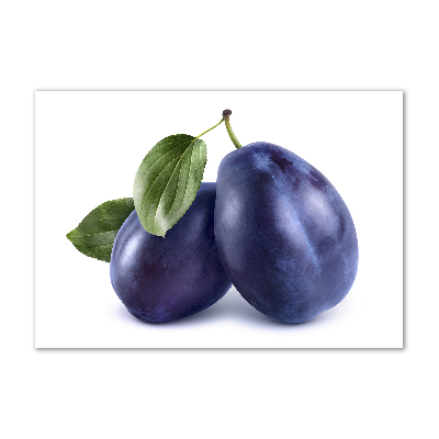 Glasbild Pflaumen