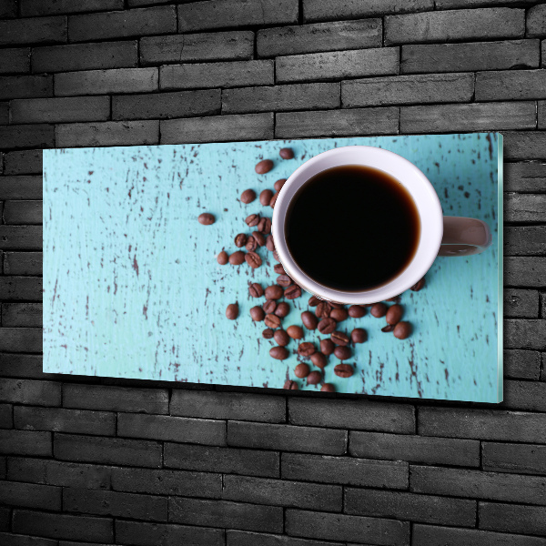 Foto glasbild Schwarzer Kaffee