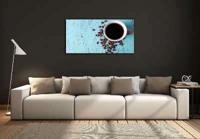 Foto glasbild Schwarzer Kaffee