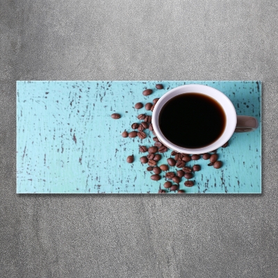 Foto glasbild Schwarzer Kaffee