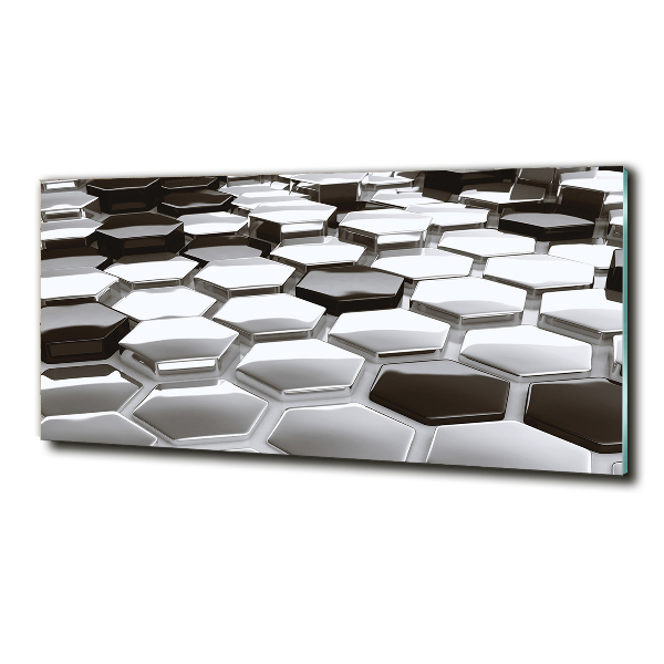 Foto glasbild 3D-Abstraktion