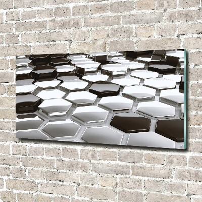 Foto glasbild 3D-Abstraktion