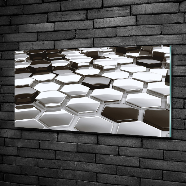 Foto glasbild 3D-Abstraktion