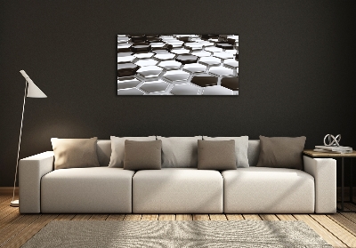 Foto glasbild 3D-Abstraktion