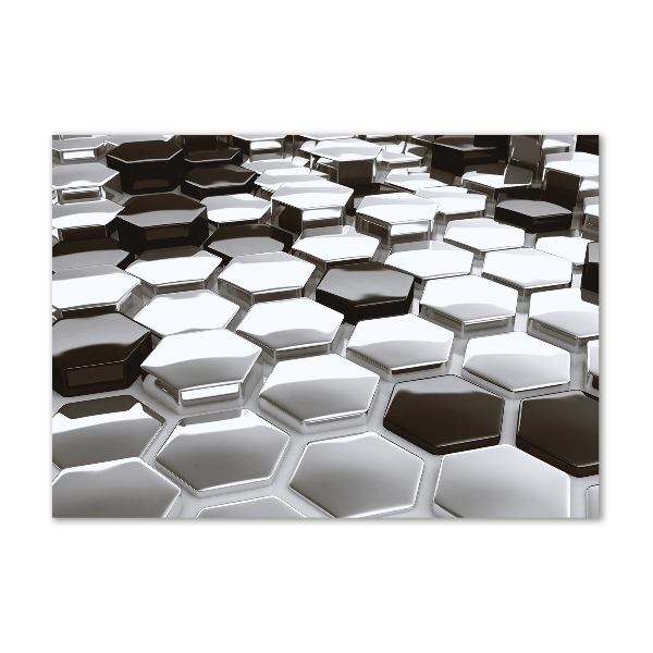 Foto glasbild 3D-Abstraktion