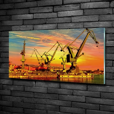 Bild auf glas Werft in Danzig