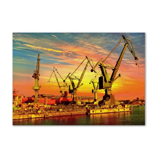 Bild auf glas Werft in Danzig