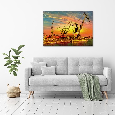 Bild auf glas Werft in Danzig