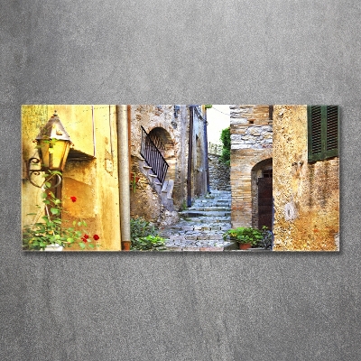 Glasbild Eine charmante Straße