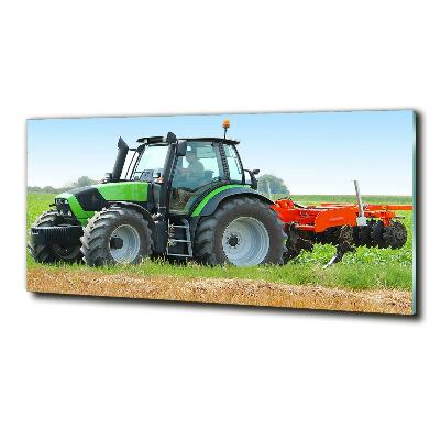 Bild auf glas Traktor auf dem Feld