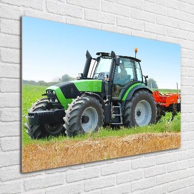 Bild auf glas Traktor auf dem Feld