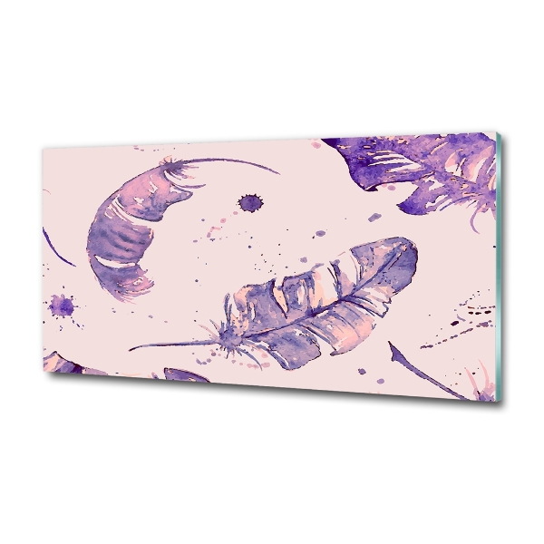 Bild auf glas Federn