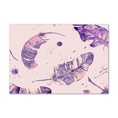 Bild auf glas Federn